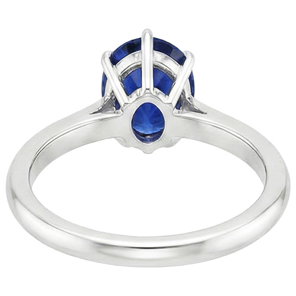 echter pear diamant 4Karat ring Draufsicht