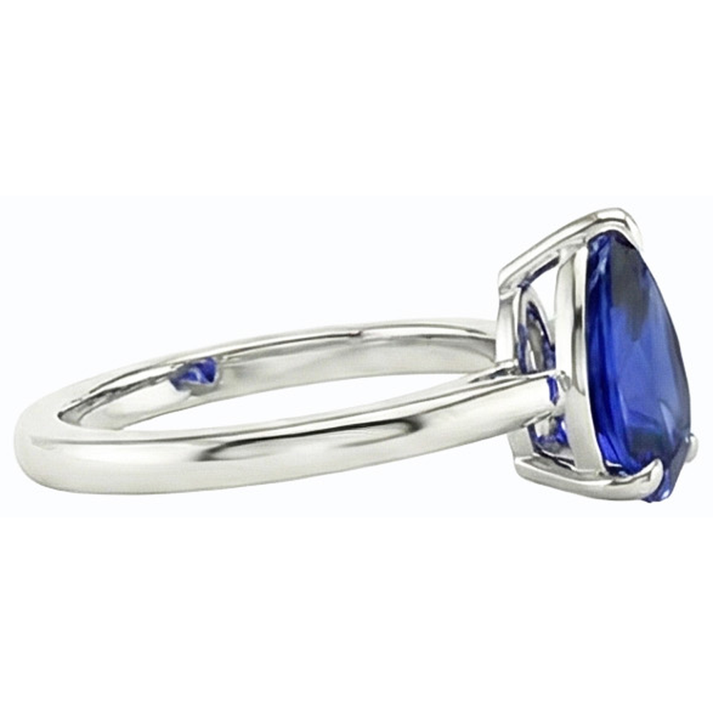 echter round diamant 2.50Karat ring Profilansicht