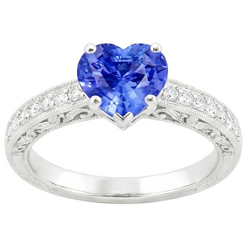 echter round diamant 2Karat ring Detailansicht