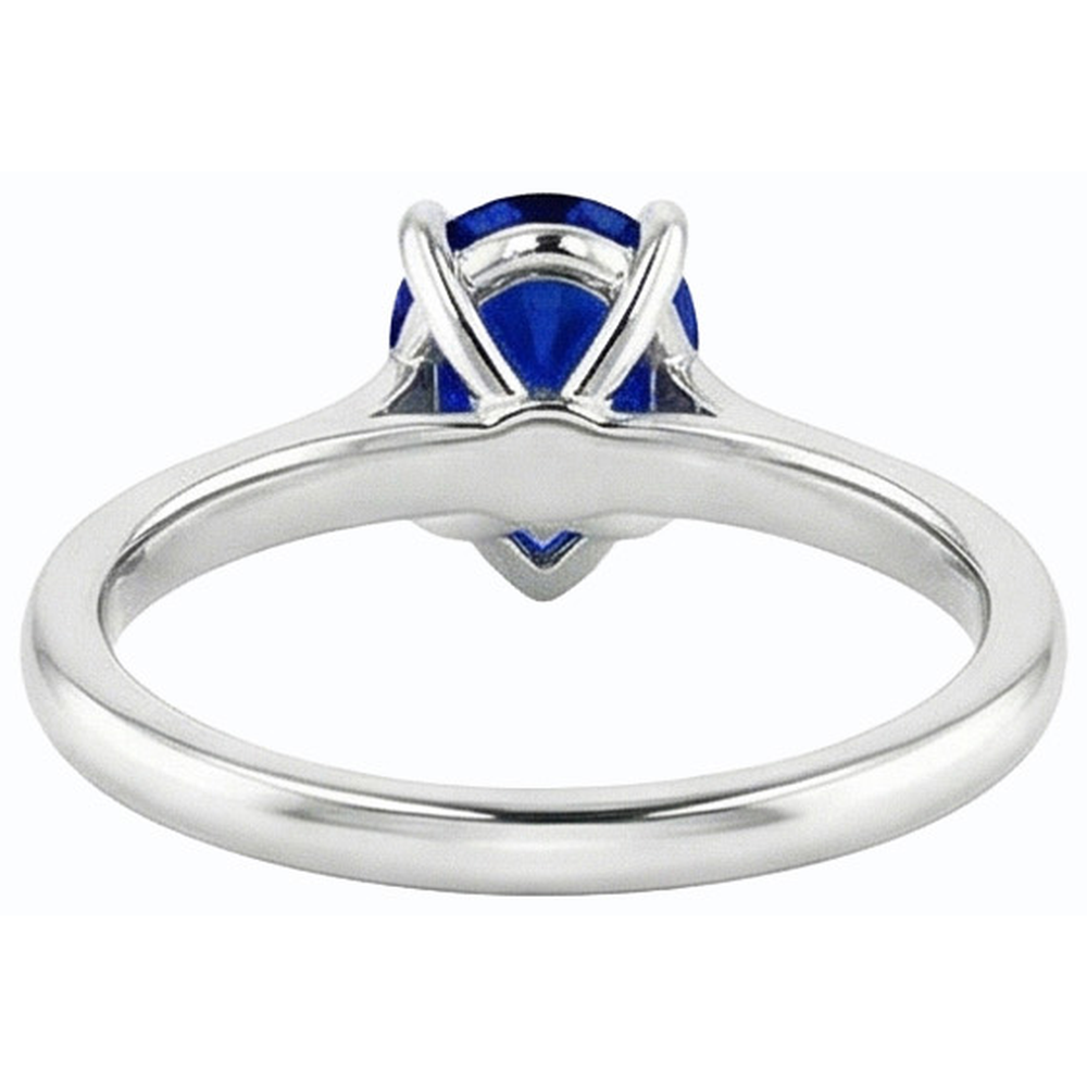 echter round diamant 1Karat ring Vorderansicht