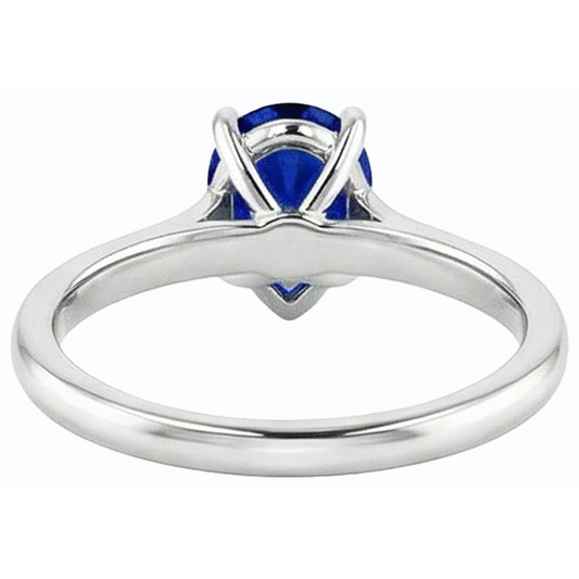 echter round diamant 1Karat ring Vorderansicht