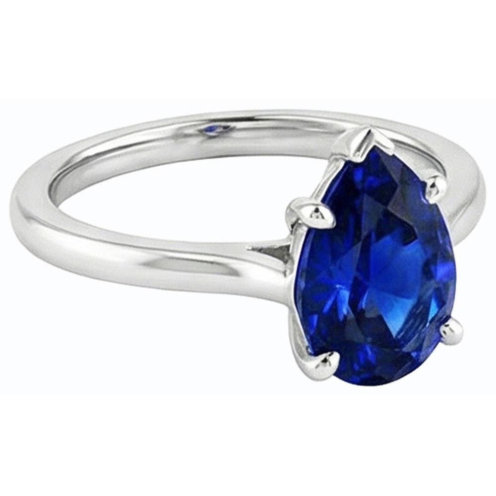 echter round diamant 1Karat ring Draufsicht