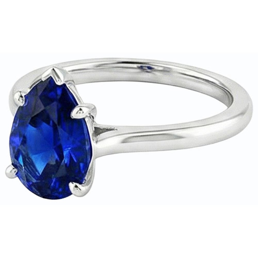 echter round diamant 1Karat ring Profilansicht