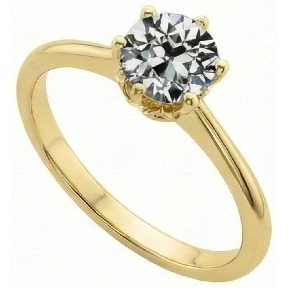 echter round diamant 1.50Karat ring Seitenansicht