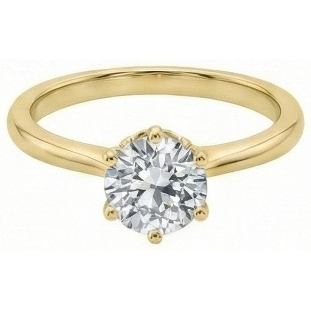 echter round diamant 1.50Karat ring Detailansicht