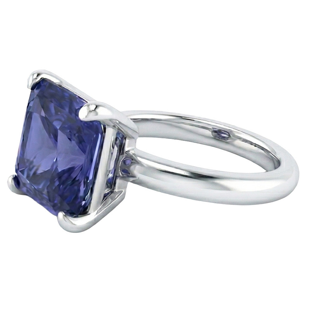 echter round diamant 2.50Karat ring Draufsicht