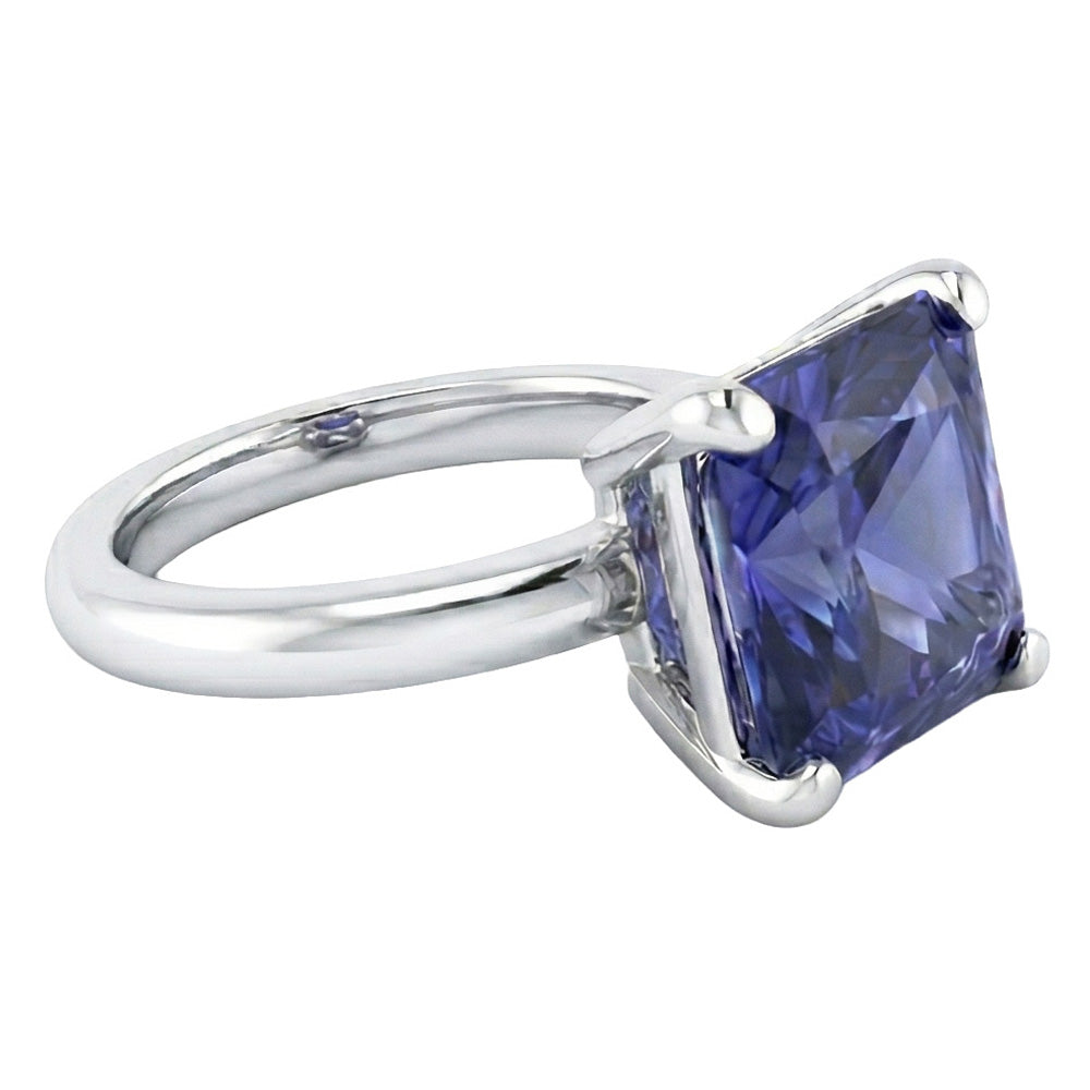 echter round diamant 2.50Karat ring Profilansicht