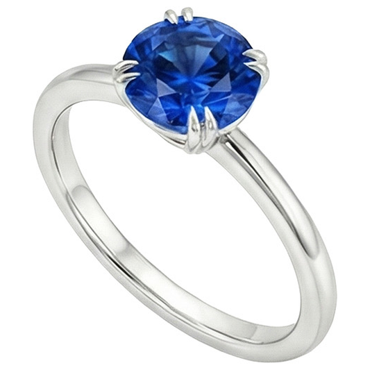 echter round diamant 2Karat ring Seitenansicht