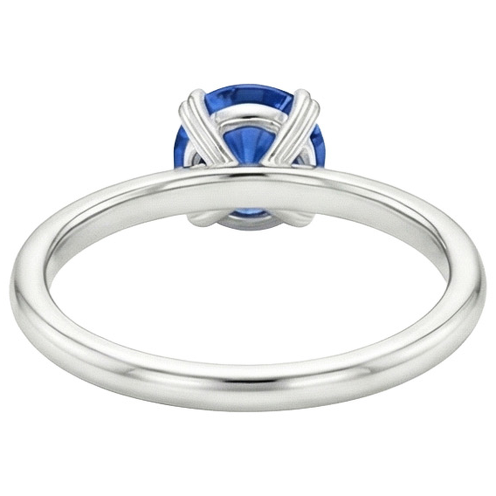 echter round diamant 2Karat ring auf Weiß