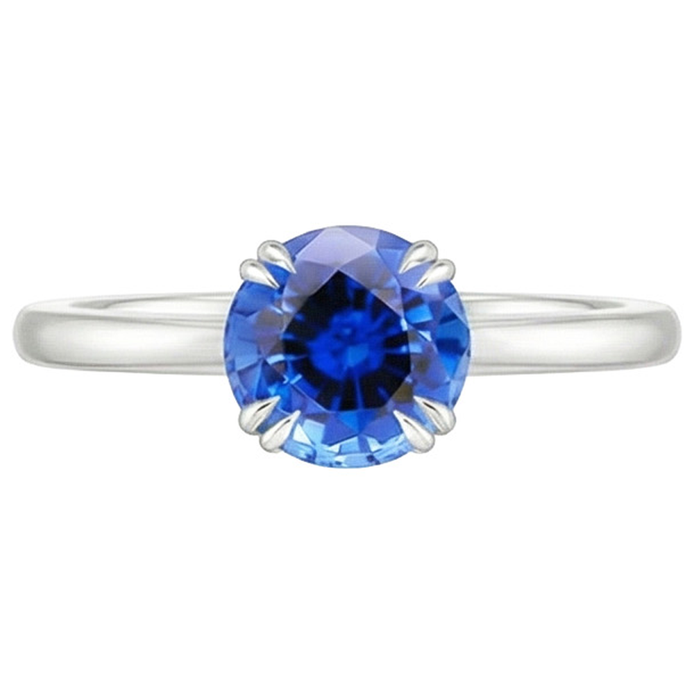 echter round diamant 2Karat ring Detailansicht