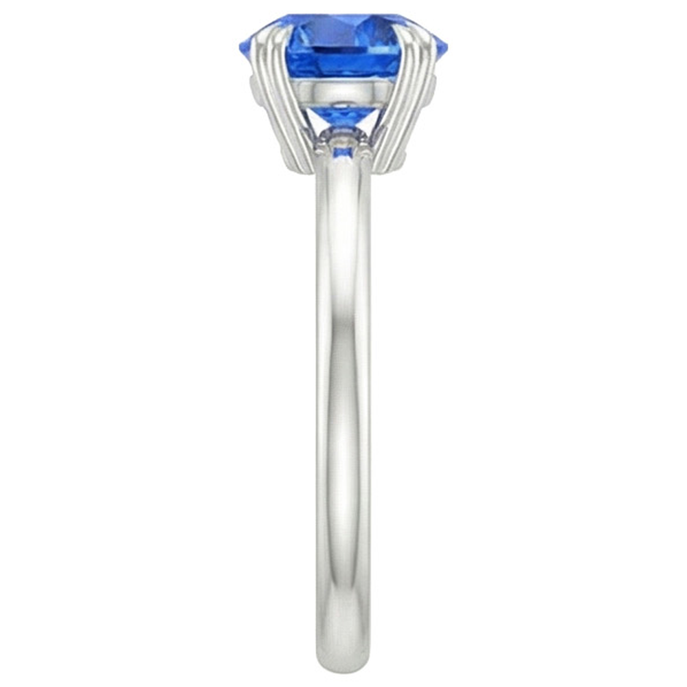 echter round diamant 2Karat ring Profilansicht
