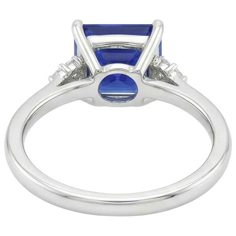 echter round diamant 5.25Karat ring Seitenansicht