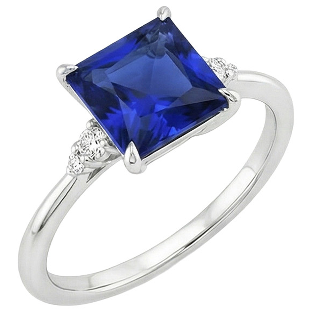 echter round diamant 5.25Karat ring Detailansicht