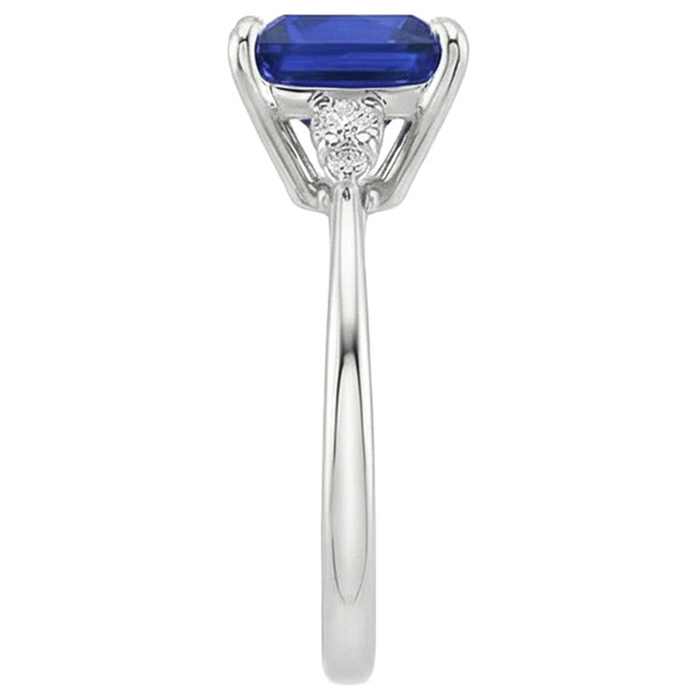 echter round diamant 5.25Karat ring auf Weiß