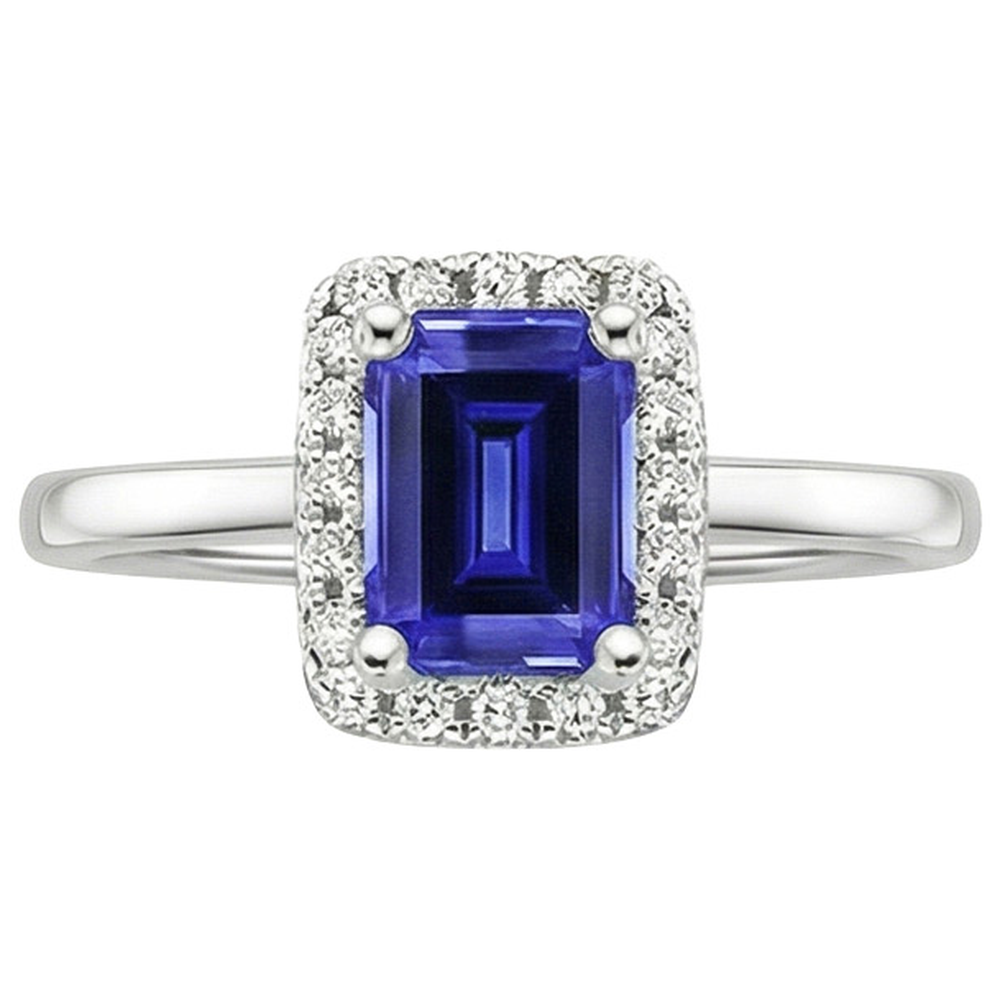 echter round diamant 4Karat ring Profilansicht