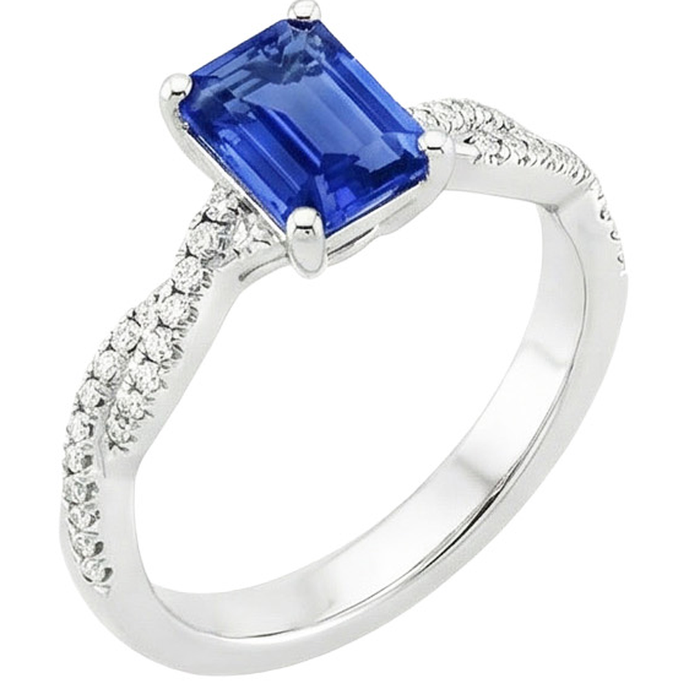 echter round diamant 4.25Karat ring Seitenansicht