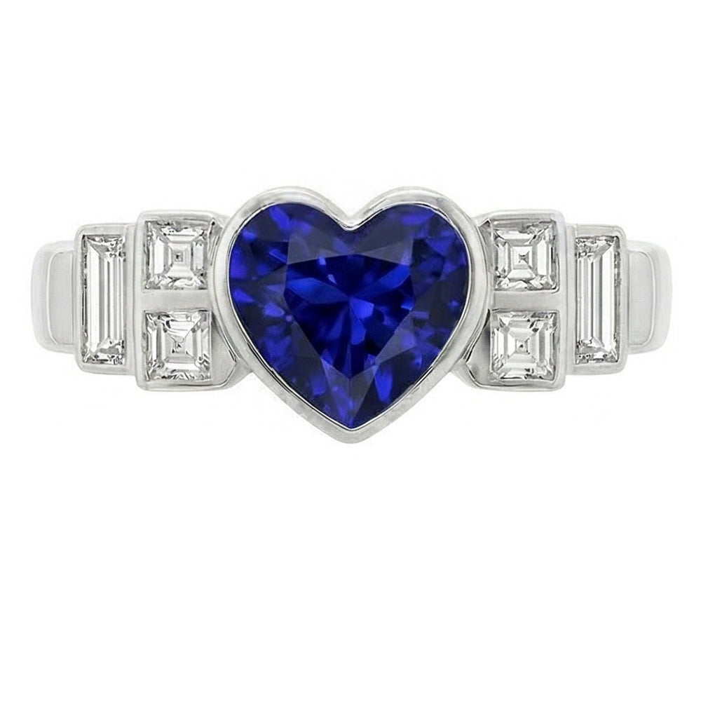 echter baguette diamant 2.50Karat ring Detailansicht