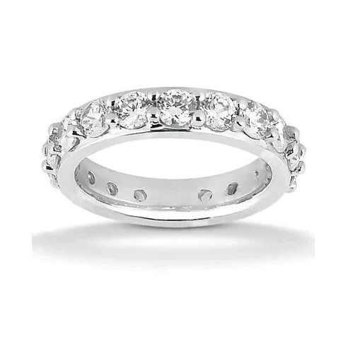 Damen Comfort Fit Natürliche Diamant Eternity Band 2,71 Karat Gold Hochzeitsschmuck