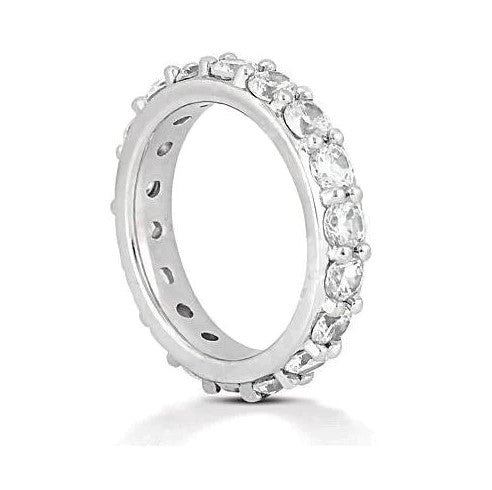 Damen Comfort Fit Natürliche Diamant Eternity Band 2,71 Karat Gold Hochzeitsschmuck