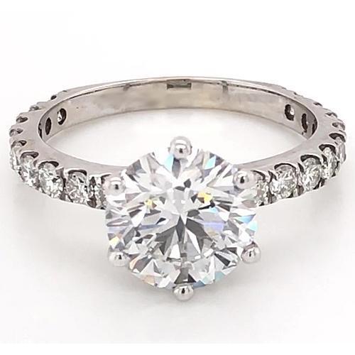 Damen Echt Diamant Akzent Ring 3 Karat 6 Krappenfassung Schmuck Neu