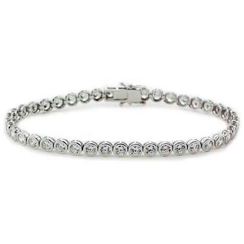 Damen Lünette Rund Natürliche Diamant Tennis Armband 6.30 Karat Edelschmuck