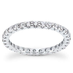 Damen Runder Echt Diamant Eternity Ehering 0.90 Karat