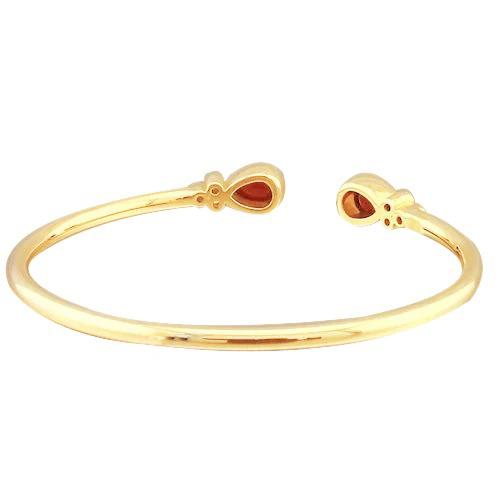 Damen Rubin Diamant Armreif 2.30 Karat Gelbgold 14K