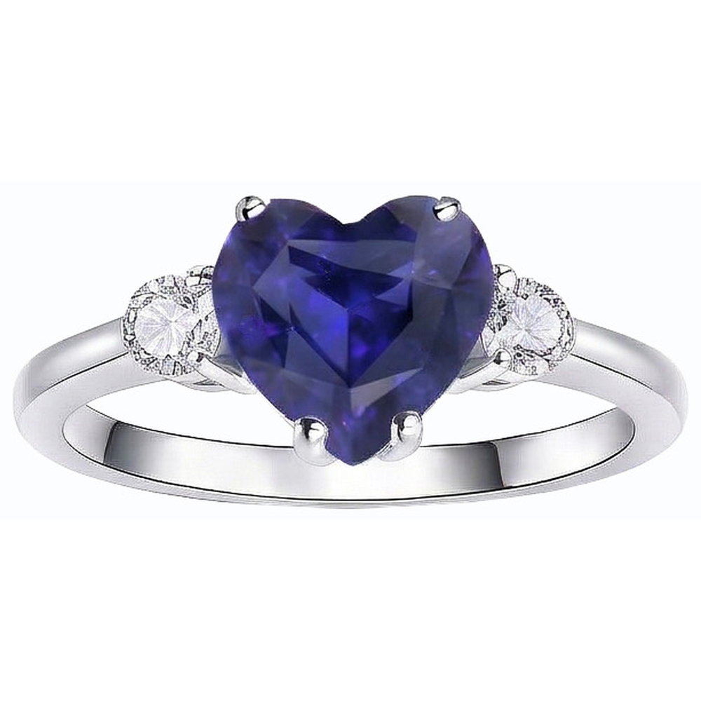echter round diamant 2.50Karat ring Draufsicht