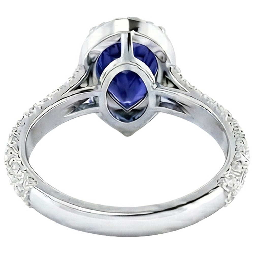 echter round diamant 4Karat ring Seitenansicht