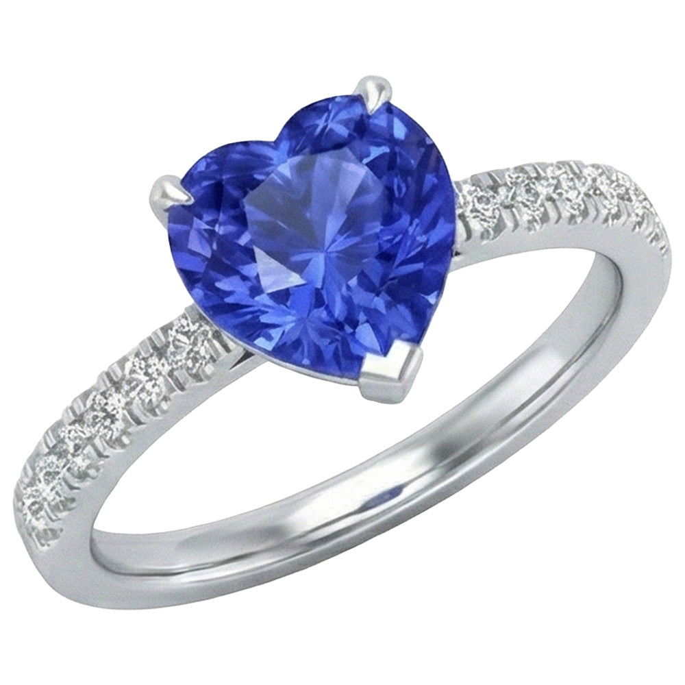 echter round diamant 2Karat ring Vorderansicht