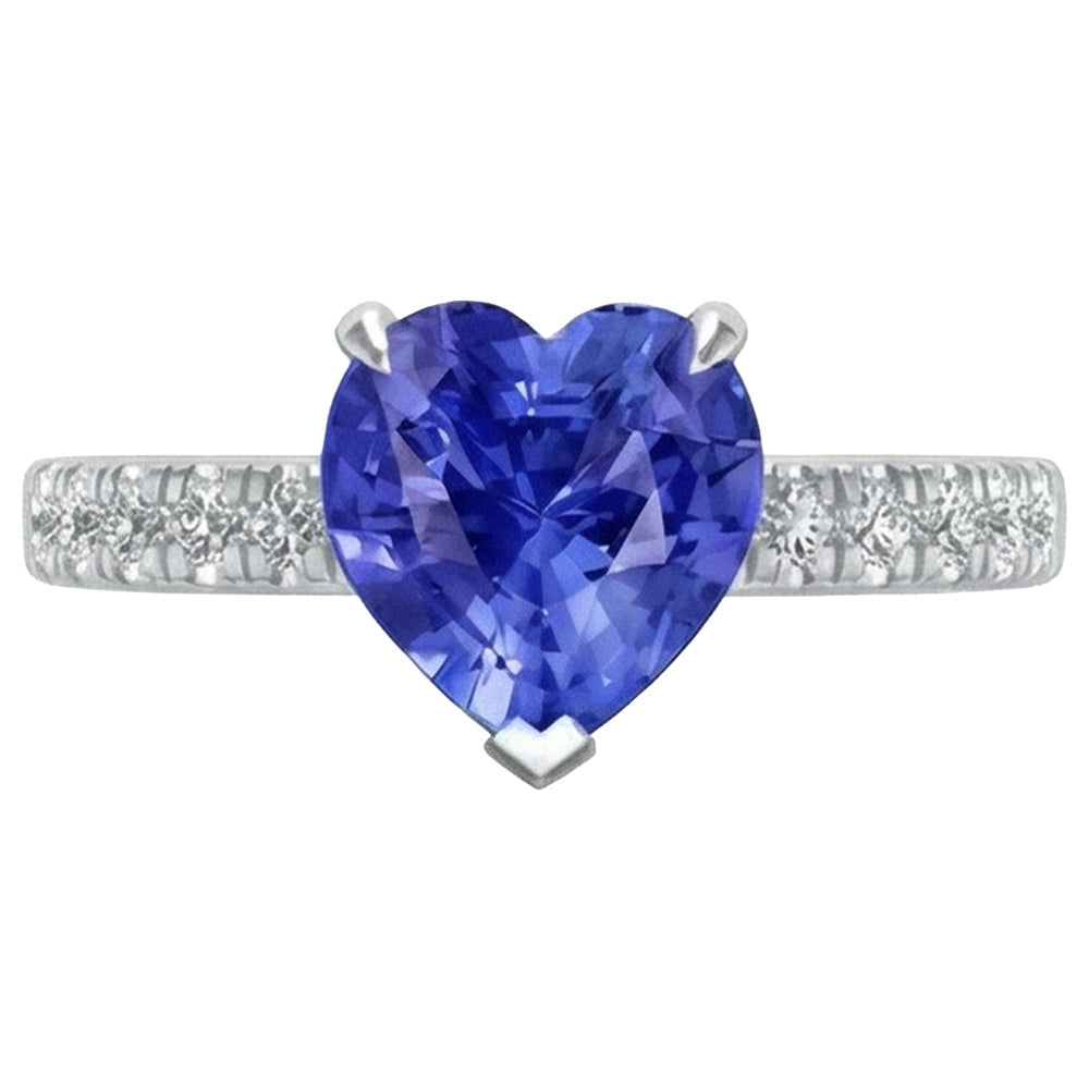 echter round diamant 2Karat ring Detailansicht