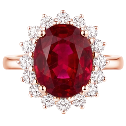 Echter Rubin Ring 14 Karat