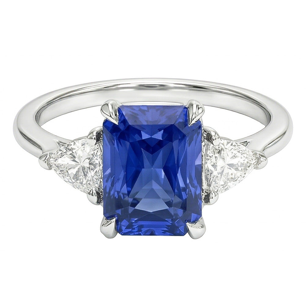 echter radiant diamant 2.25Karat ring Detailansicht