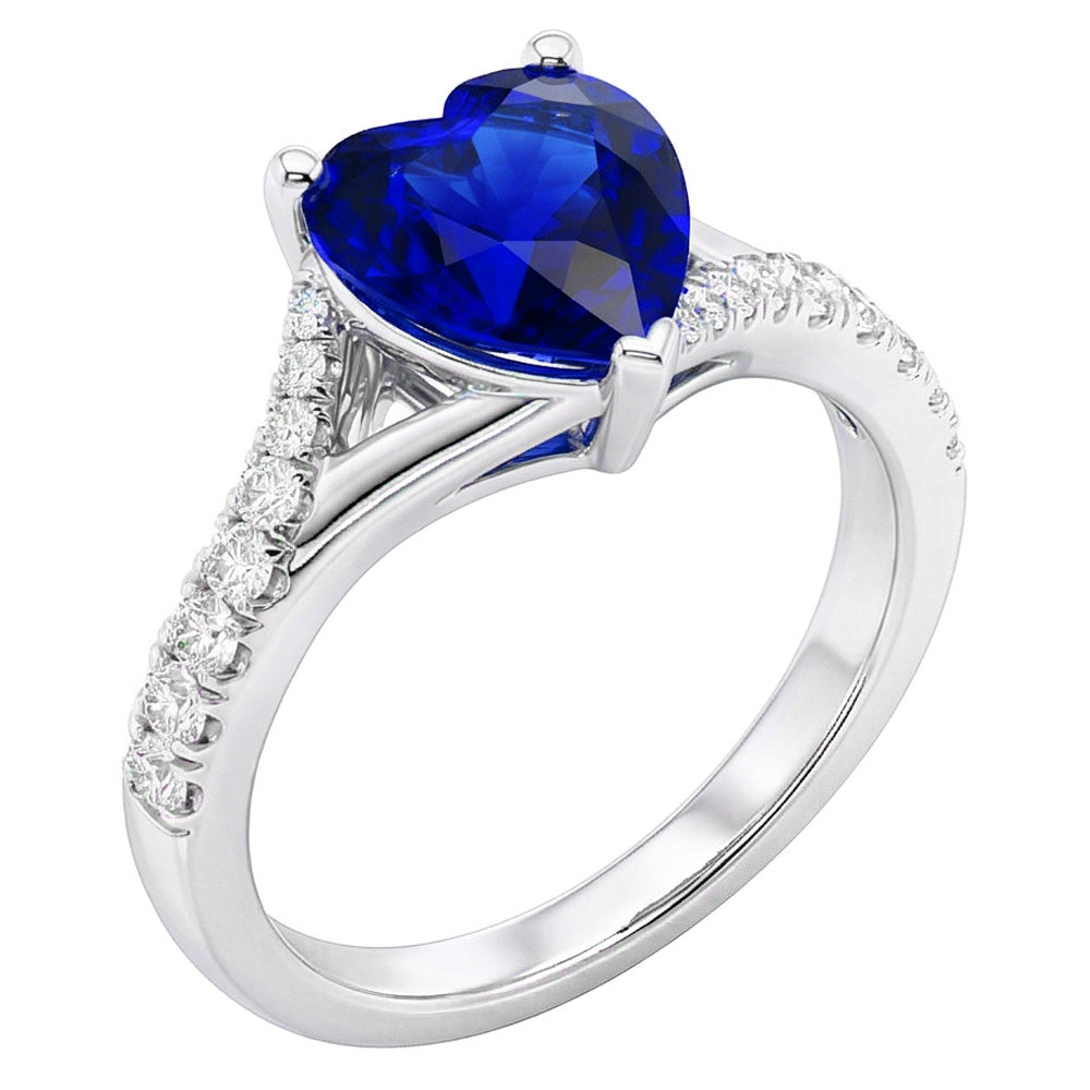 echter round diamant 3.50Karat ring Vorderansicht