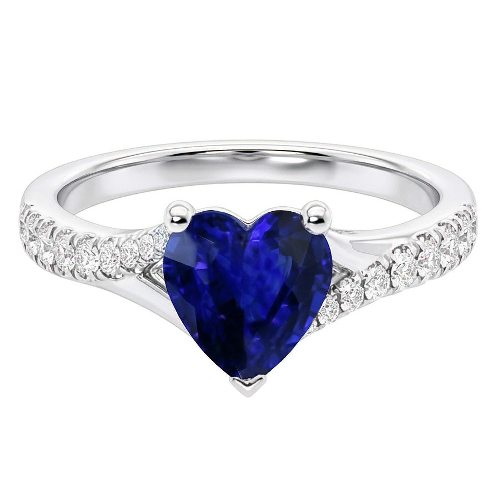 echter round diamant 3.50Karat ring Seitenansicht