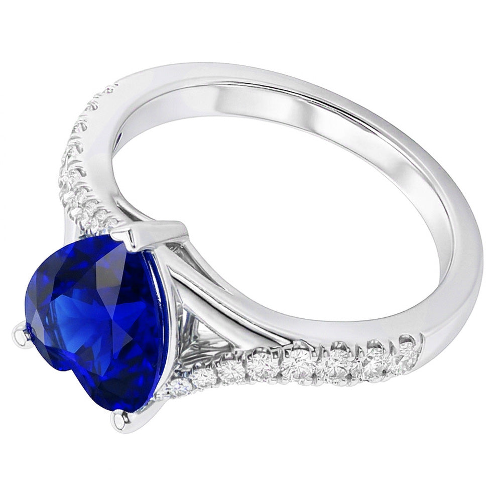 echter round diamant 3.50Karat ring Detailansicht