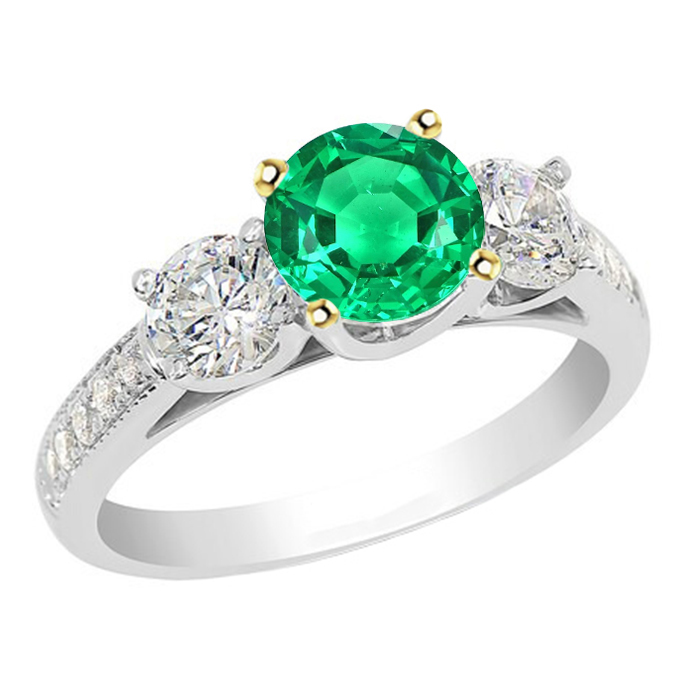 Zeitloser Edelstein-Ring 2,50 Karat – Hauptansicht