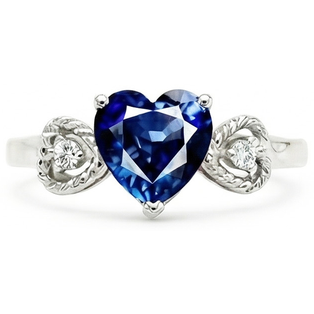 echter oval diamant 2.25Karat ring Vorderansicht