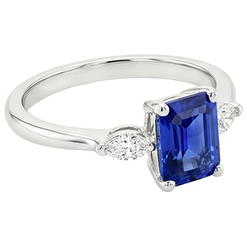 echter marquise diamant 3.50Karat ring Draufsicht