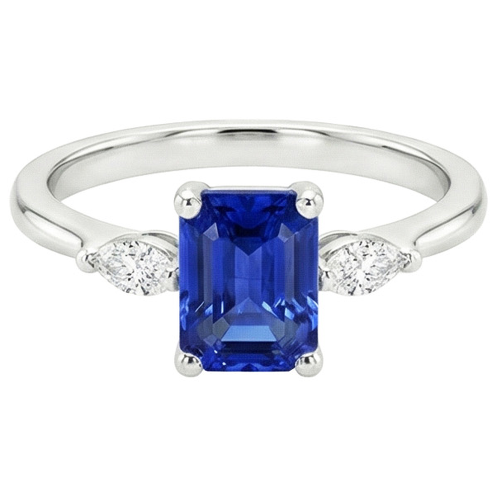 echter marquise diamant 3.50Karat ring auf Weiß