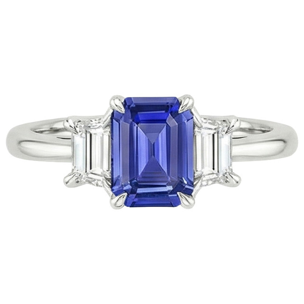 echter diamant 3.50Karat ring Profilansicht