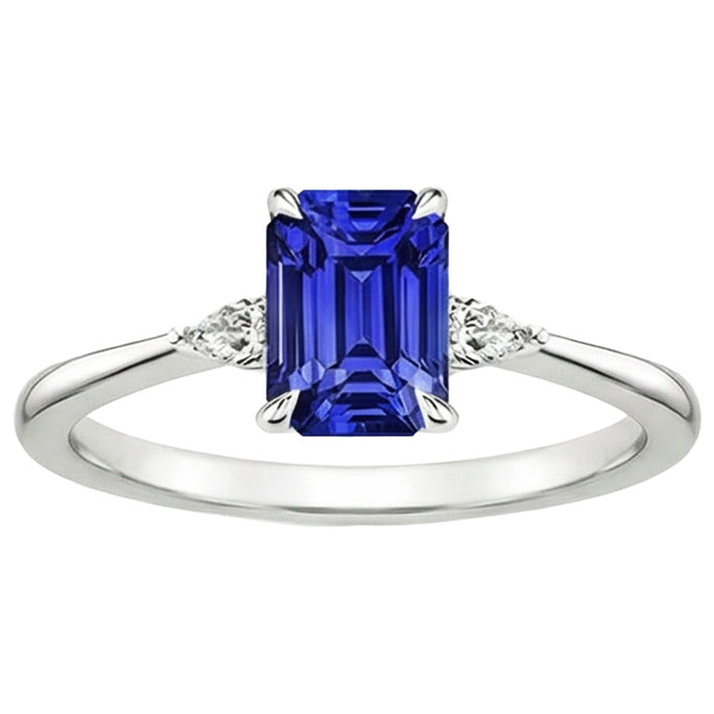 echter pear diamant 3.25Karat ring Draufsicht