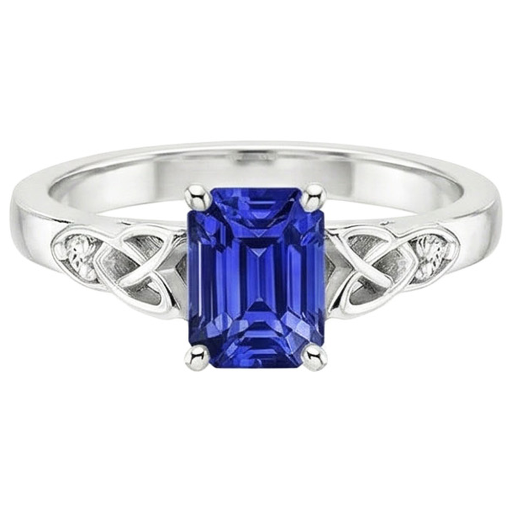 echter round diamant 3.25Karat ring Profilansicht