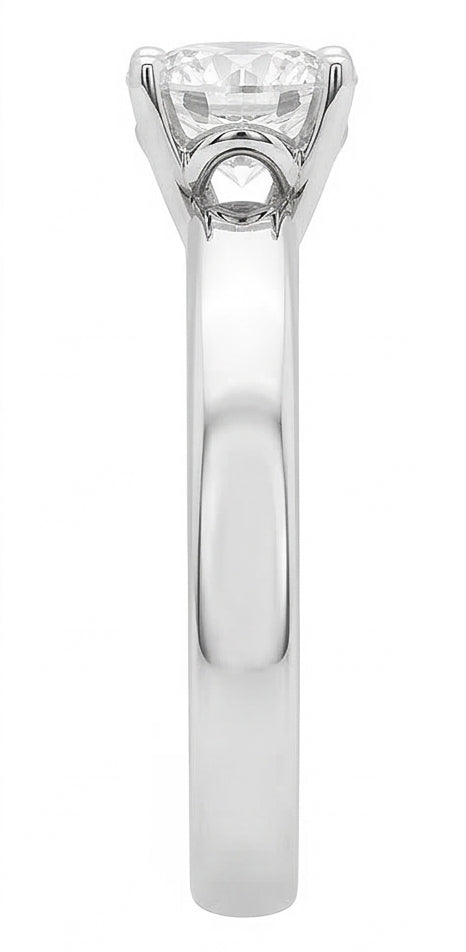 echter round diamant 1.01Karat ring Detailansicht