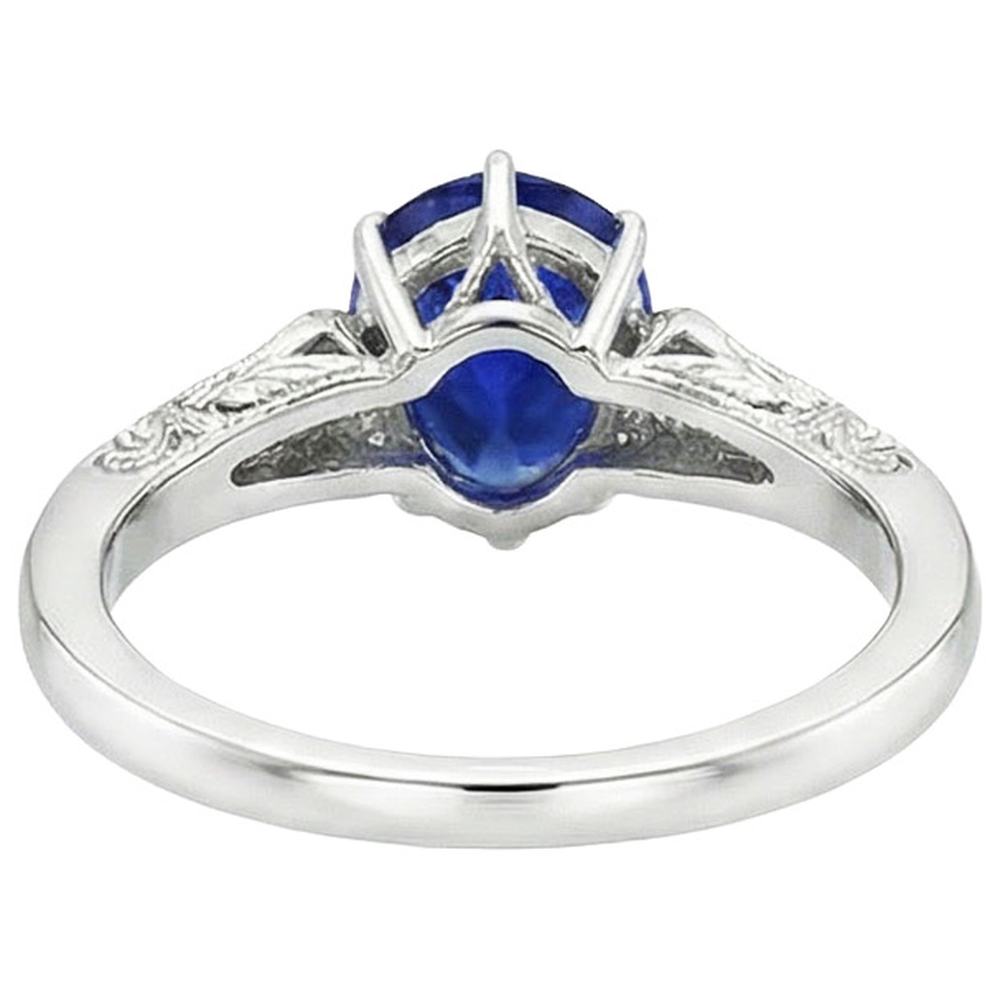 echter round diamant 3.25Karat ring Draufsicht