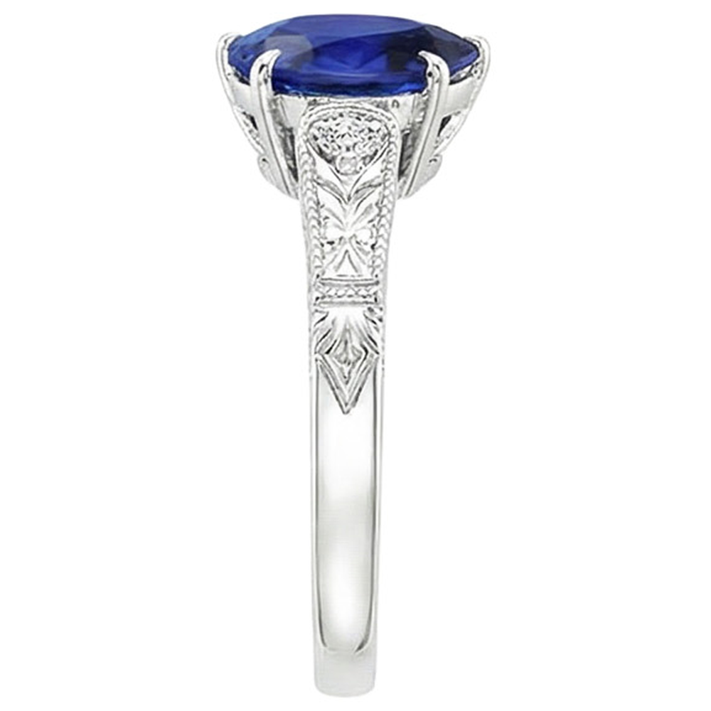 echter round diamant 3.25Karat ring auf Weiß