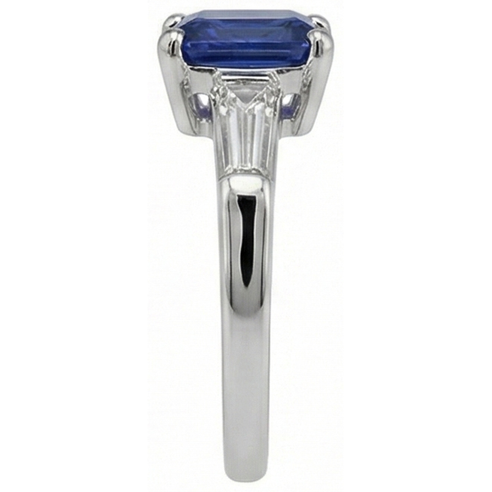 echter baguette diamant 2Karat ring Draufsicht