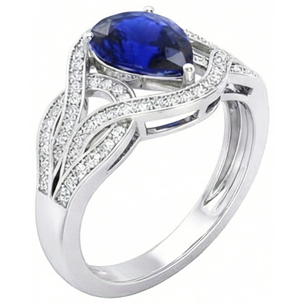 echter round diamant 3Karat ring Vorderansicht