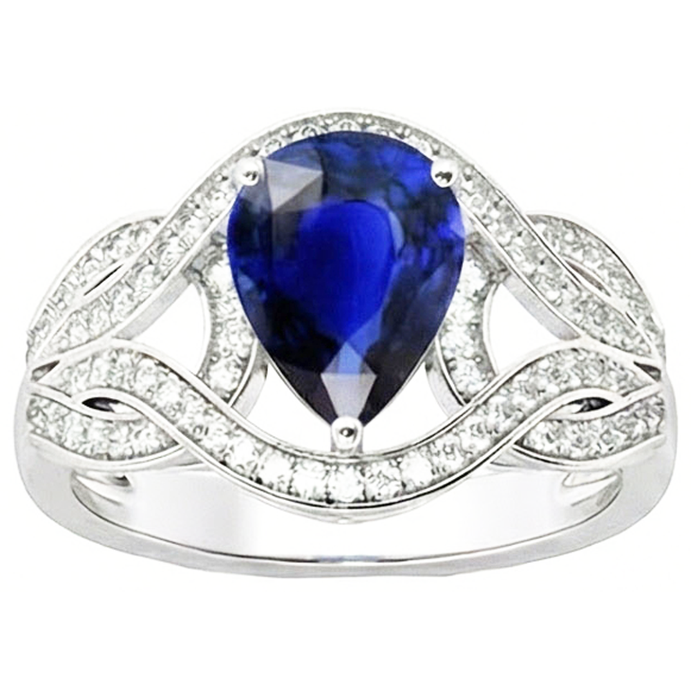 echter round diamant 3Karat ring Seitenansicht