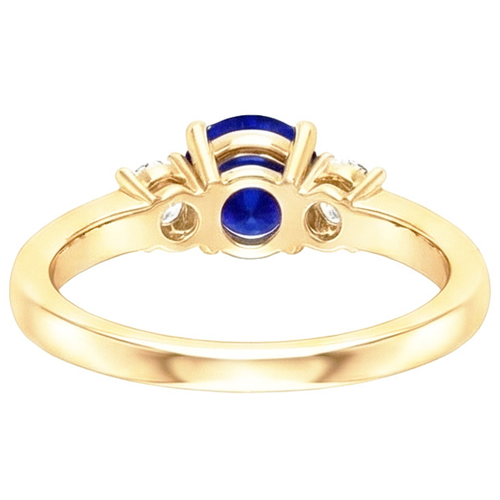 echter round diamant 2Karat ring Draufsicht